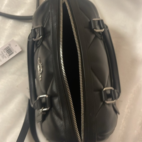 EUC coach black quilted Rowan satchel - Picture 9 of 16